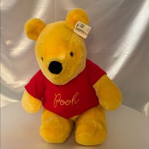 Sears Winnie the Pooh Yellow Plush Toy with Red Shirt